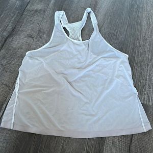 White Mesh Lululemon Tank